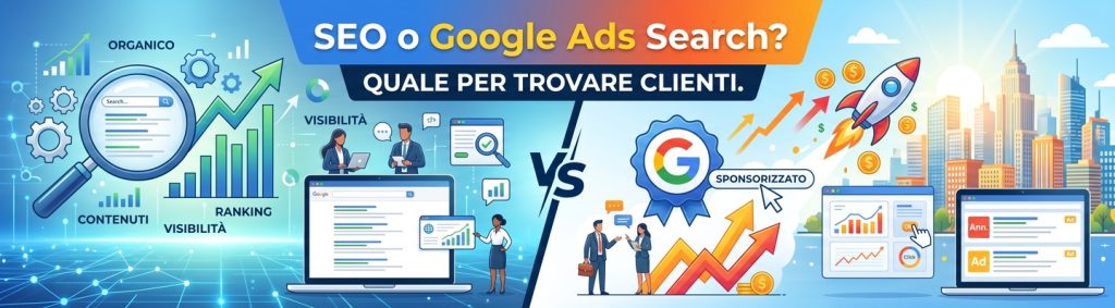 seo o google ads confronto grafico tra i due strumenti